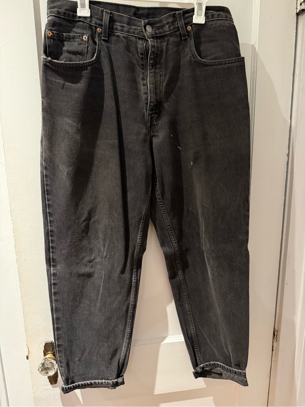 VINTAGE Men's  Levi’s  - Black Relaxed Fit Jeans